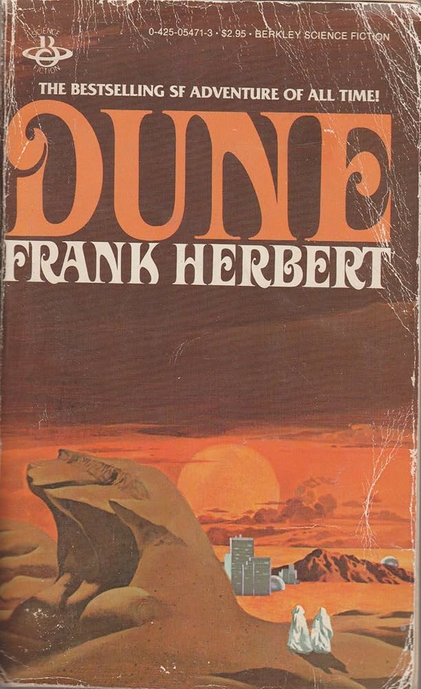 Omslag för boken Dune av Frank Herbert