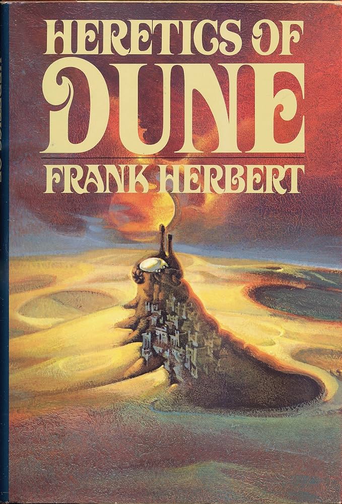 Omslag för boken Heretics of Dune av Frank Herbert
