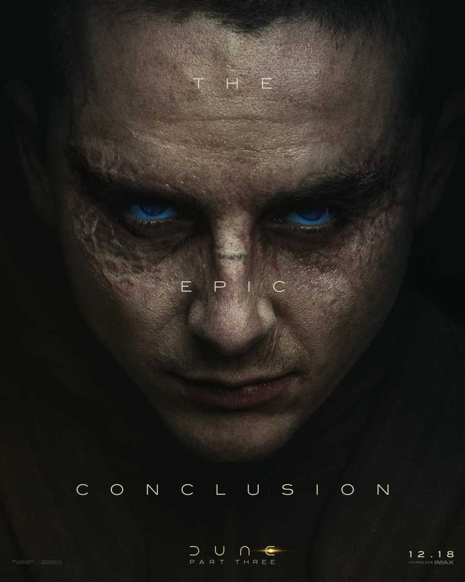 Robert Pattinson som Batman och Dune 2 poster sida vid sida