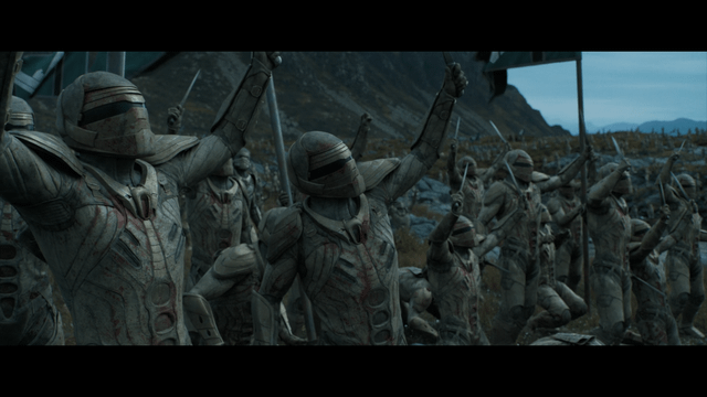 Dune: Part Two movie scene with Fremen warriors
