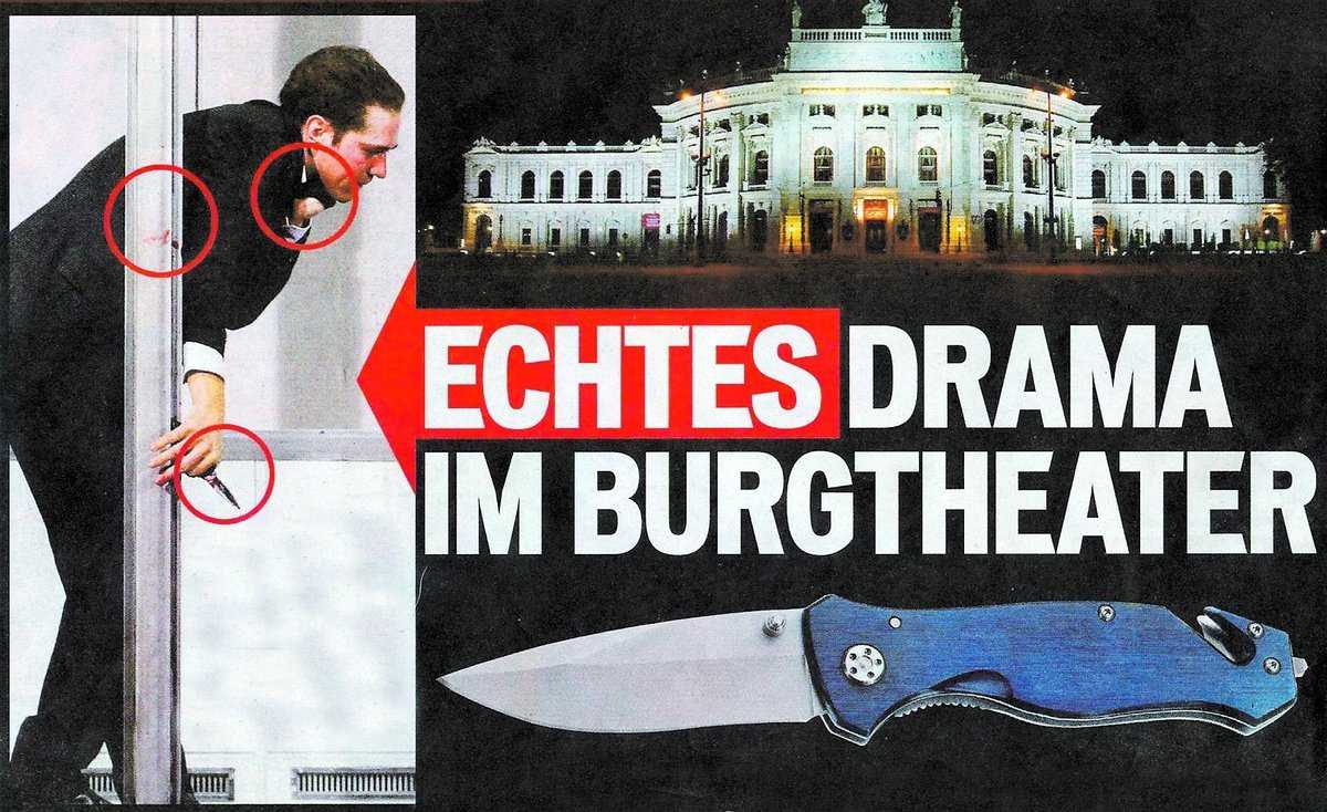 Dramatisk scen där Scytale håller en kniv mot de nyfödda Atreides-tvillingarna