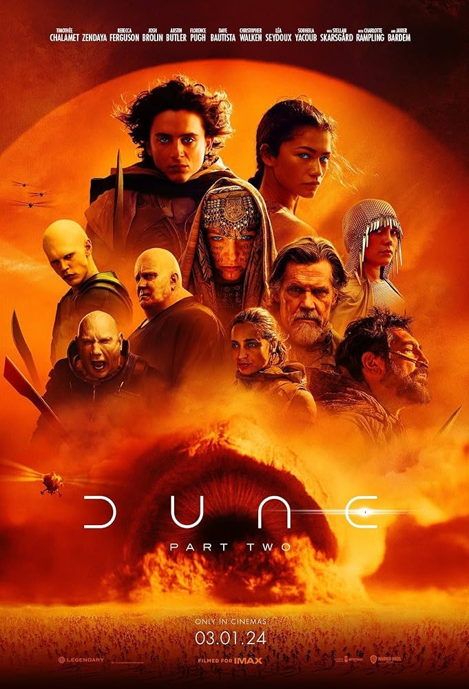 Officiell poster för filmen Dune: Part Two (2024)